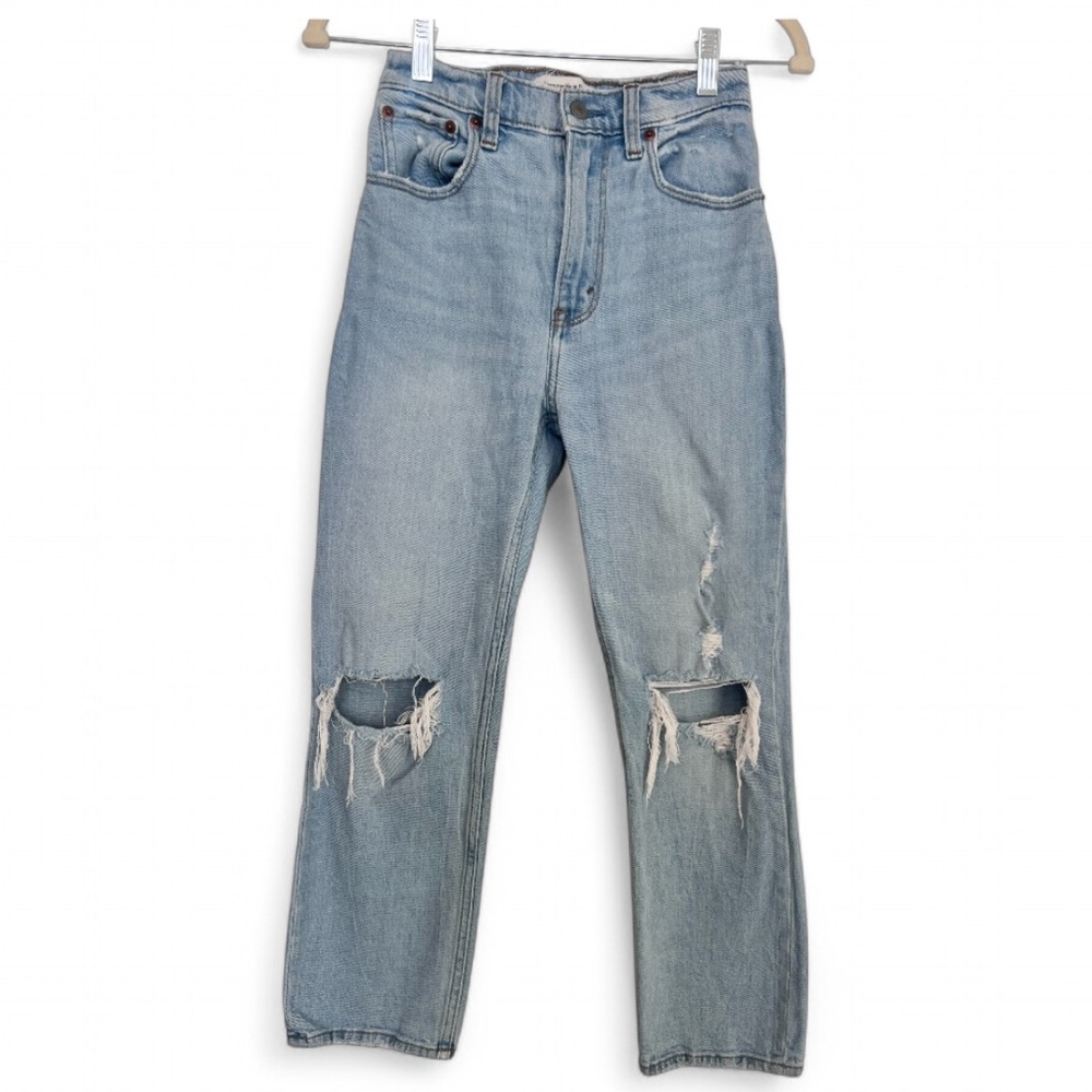 Abercrombie & Fitch Women's The Ankle Straight Ultra High Rise Jeans Size 24 00S